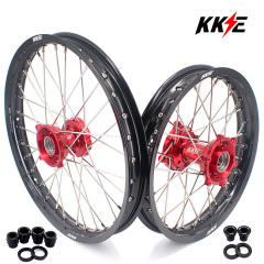 KKE 19/16 Racing Kid's Big Wheels Set Compatible with KTM85 SX 2003-2020 Red Hub