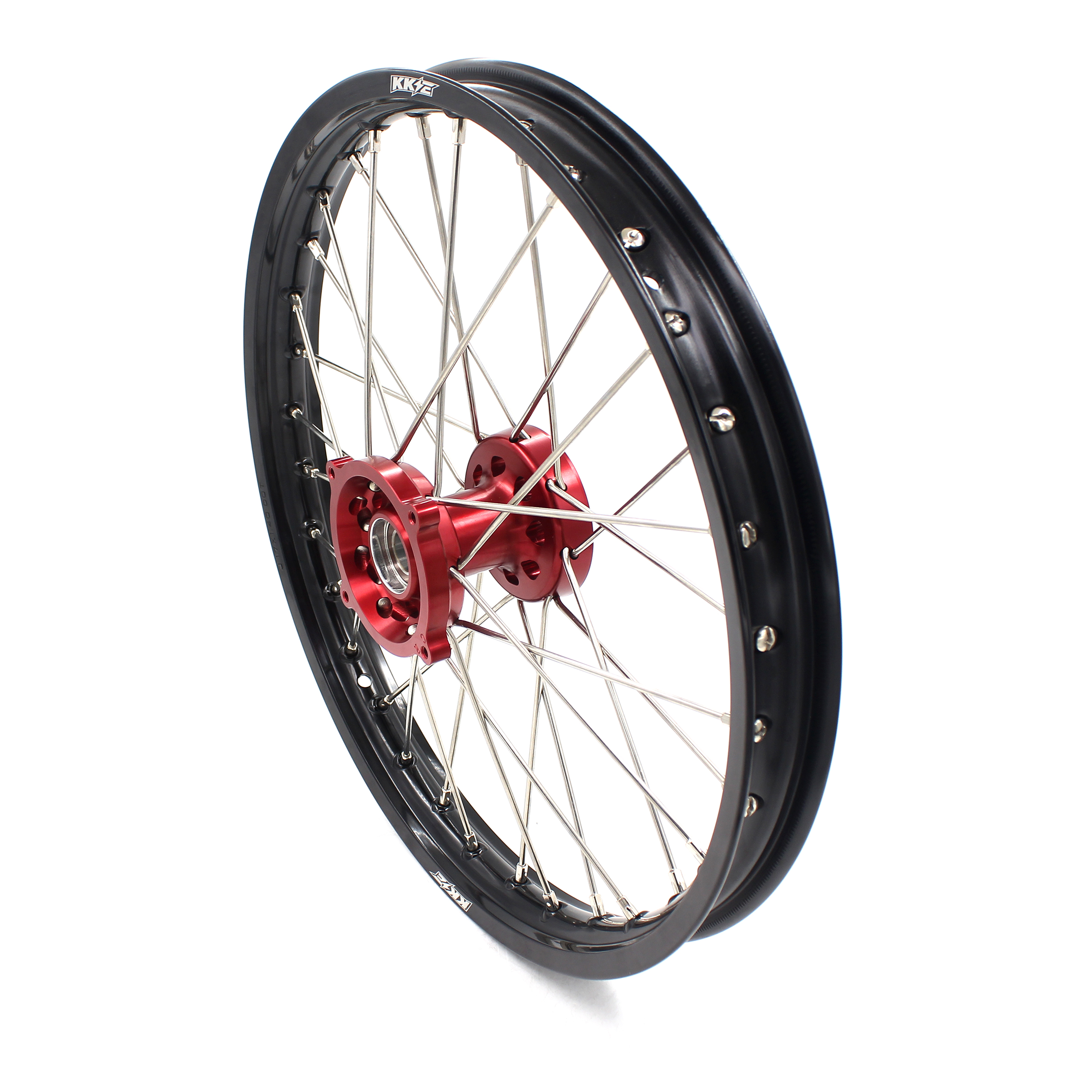 KKE 1.4*17/1.6*14 Dirtbike Kid's Wheels Rims Set Fit HONDA CR80R 1993-2002 CR85R 2003-2007 Red