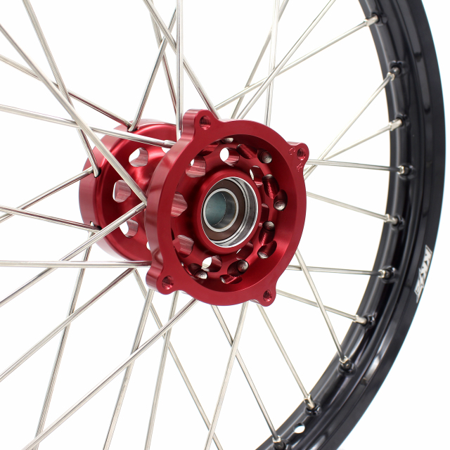 KKE 1.4*17/1.6*14 Dirtbike Kid's Wheels Rims Set Fit HONDA CR80R 1993-2002 CR85R 2003-2008 Red