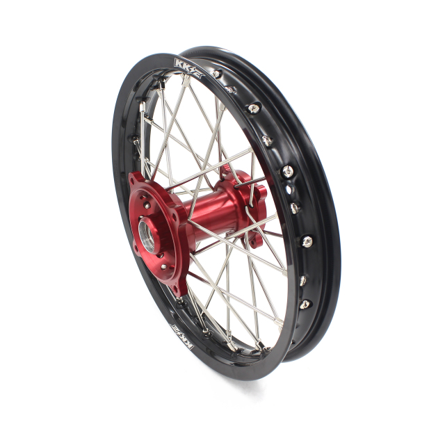 KKE 1.4*17/1.6*14 Dirtbike Kid's Wheels Rims Set Fit HONDA CR80R 1993-2002 CR85R 2003-2008 Red