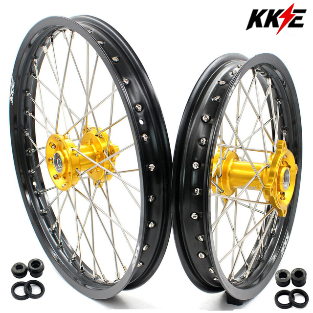 KKE 1.6*19"/1.85*16" Big Kid's Wheels Set Fit SUZUKI RM80 RM85 YAMAHA YZ80 YZ85 Mini Bike