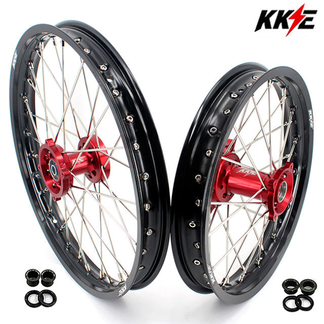 KKE 1.4*17/1.6*14 Dirtbike Kid's Wheels Rim Set Compatible with HONDA CRF150R 2007-2020