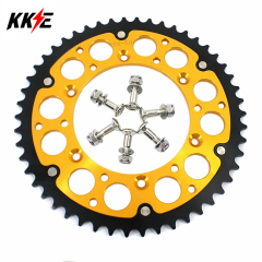 KKE Rear Hybrid 51T Gold Sprocket for YAMAHA YZ125 YZ250 WR450F WR400F 426F 450F