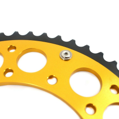 KKE Rear Hybrid 51T Gold Sprocket for YAMAHA YZ125 YZ250 WR450F WR400F 426F 450F