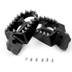 Black Footpegs Foot Rests Footrest Fit YAMAHA YZ85 125 250 WR250F WR450F YZ250F YZ450F