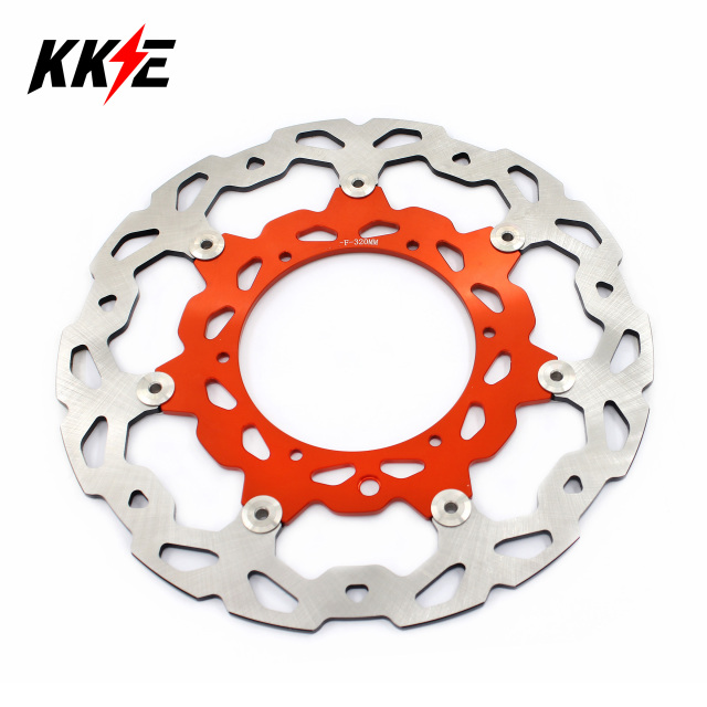 KKE 320MM Oversize Floating Brake Disc Rotor Fit KTM 125cc-640cc 1998-2020 Orange