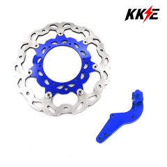 KKE 320MM Brake Disc Rotors and adapter Bracket Blue Compatible with KTM Old Model 81mm blue