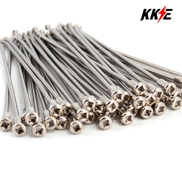 KKE 21" OEM Size Front Wheel Silver Spokes Kit fit KTM SXF EXC XCW XCF 125-530 With Silver nipple