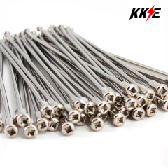 KKE 2.15*19'' OEM Size Rear Silver Spokes Kit Set For KTM SX-F EXCF XCW XC-F With Silver Nipple