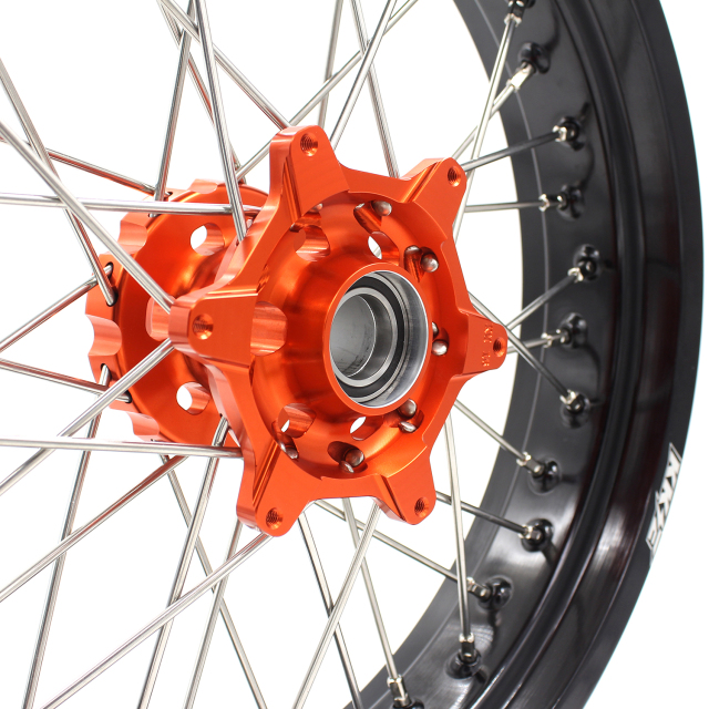 KKE 3.5/4.5 Motorcycle Supermoto Cush Drive Wheels Fit KTM EXC-R XCW-F 250 2003-2021 Orange