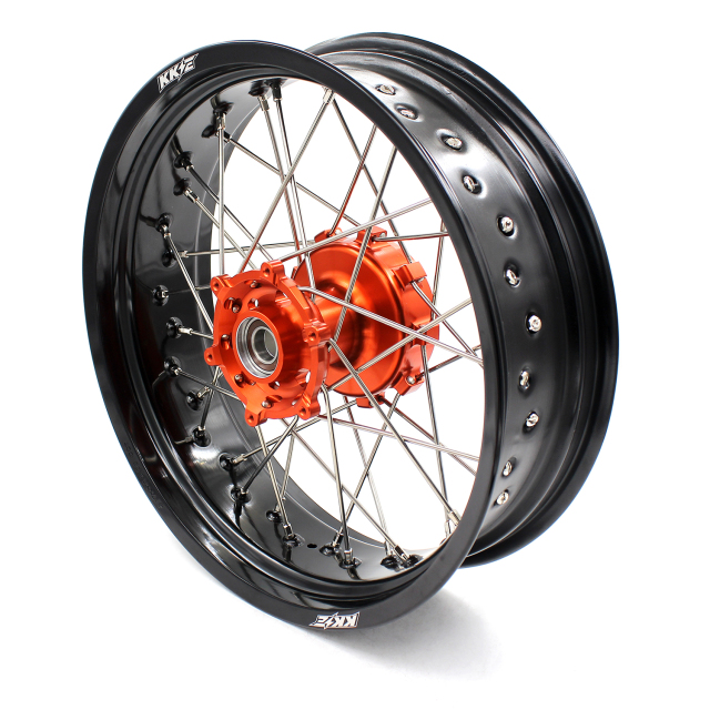 KKE 3.5/4.5 Motorcycle Supermoto Cush Drive Wheels Fit KTM EXC-R XCW-F 250 2003-2021 Orange