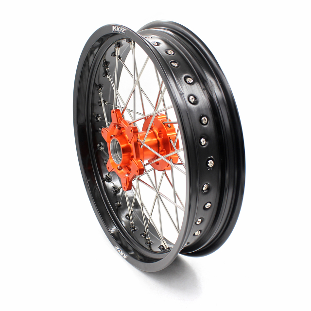 KKE 3.5/4.5 Motorcycle Supermoto Cush Drive Wheels Fit KTM EXC-R XCW-F 250 2003-2021 Orange