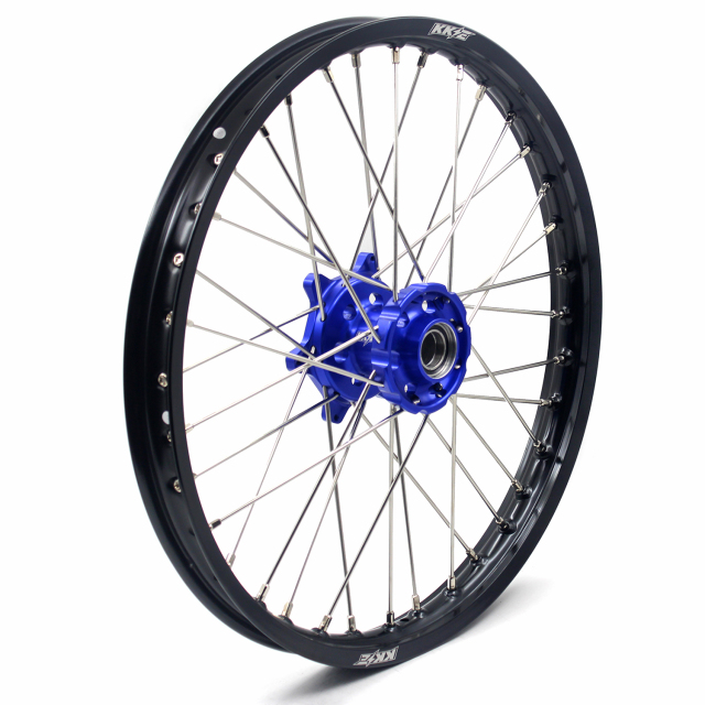 KKE 21/19 MX Off-road Wheels Set Compatible with KTM  XCW-F SXF 2003-2021 Blue Hub