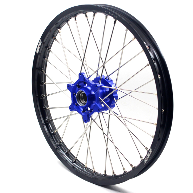 KKE 21/19 MX Off-road Wheels Set Compatible with KTM  XCW-F SXF 2003-2021 Blue Hub