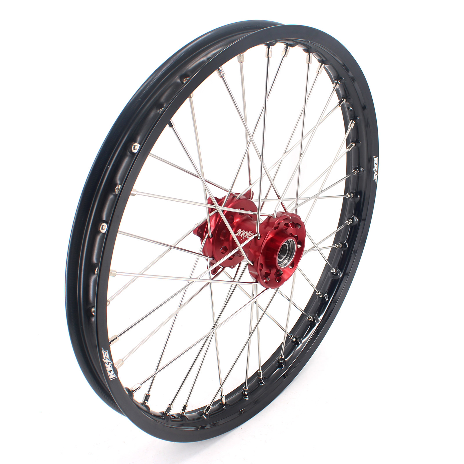 KKE 21/19 MX Wheels Rims Set Fit HONDA CRF250R 2004-2013 CRF450R 2002-2012 Red Hub