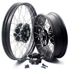 VMX 2.15*21"/4.25*17" Tubeless Wheels Rims Fit for BMW F800GS 2008-2020 Black Hub Black Rim
