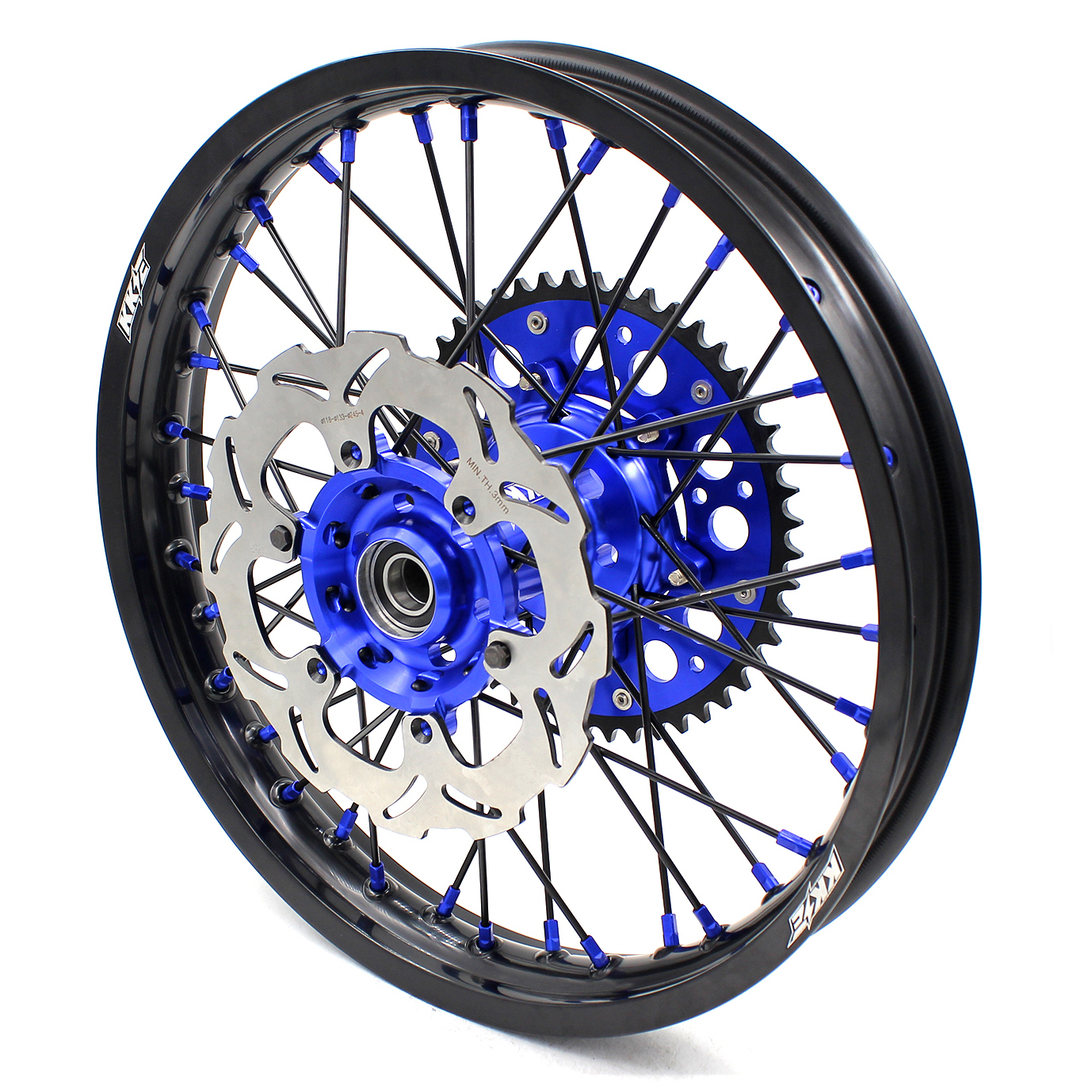 KKE 21/18 Enduro Wheels Set Fit SUZUKI DRZ400SM 2005-2022 Blue Nipple ...