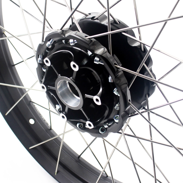 VMX 2.15*21"/4.25*17" Tubeless Wheels Rims Fit for BMW F800GS 2008-2021 Black Hub Black Rim