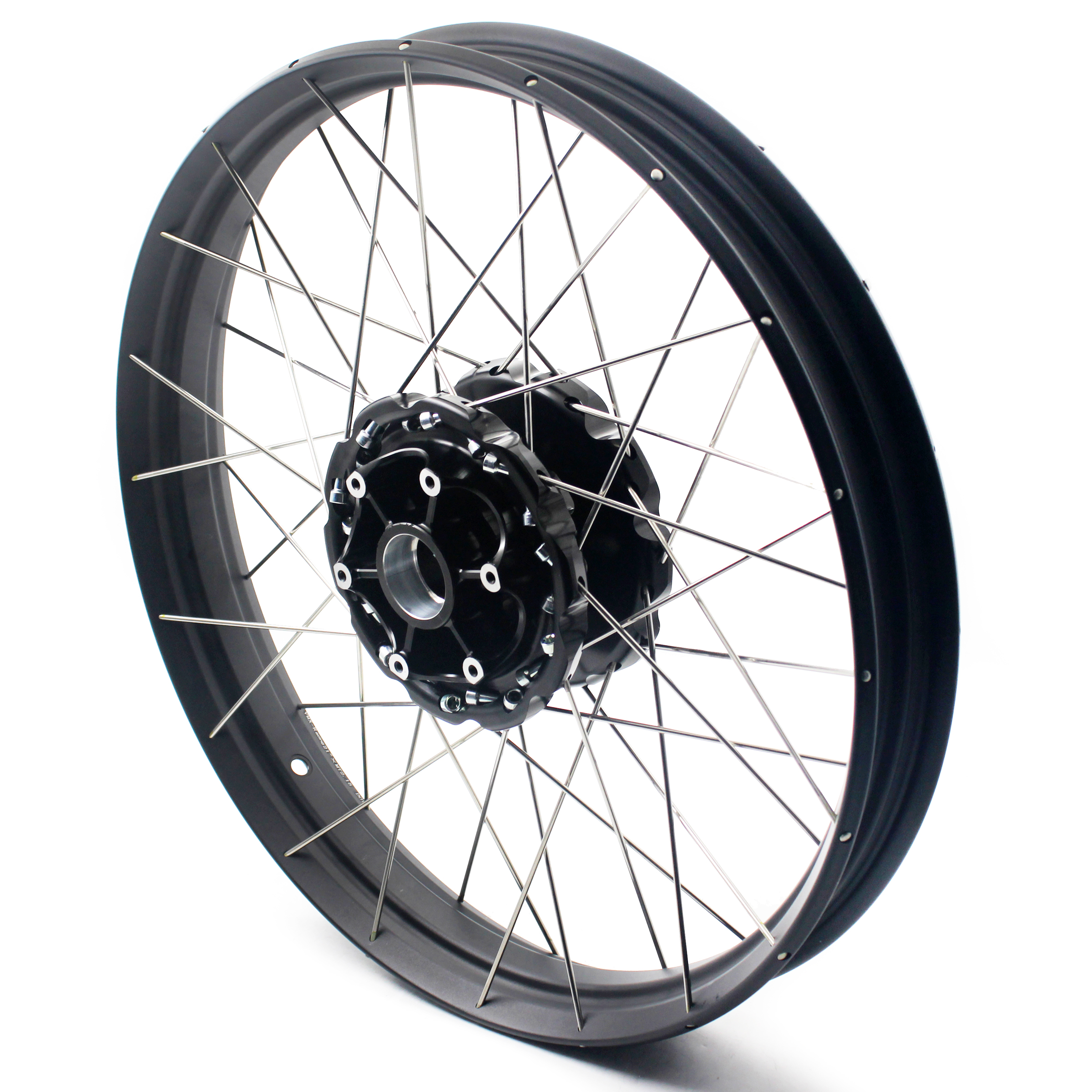 VMX 2.15*21"/4.25*17" Tubeless Wheels Rims Fit for BMW F800GS 2008-2020 Black Hub Black Rim