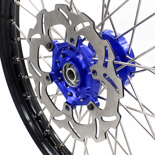 KKE 21/18 Dirtbike Enduro Wheels Set Fit SUZUKI DRZ400 DRZ400E DRZ400S Disc Blue Hub With Cush Drive