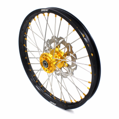 KKE 21/19 Dirtbike MX Wheels Rims Set Fit SUZUKI RM125 RM250 1996-2000 Gold Hub/Nipple