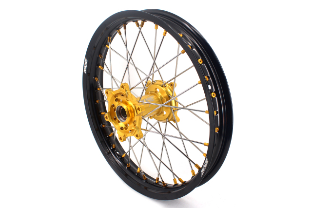 KKE 21/19 MX Off-road Wheels Rim Set Fit SUZUKI RMZ250 2007-2022 RMZ450 2005-2022 Gold Hub/Nipple