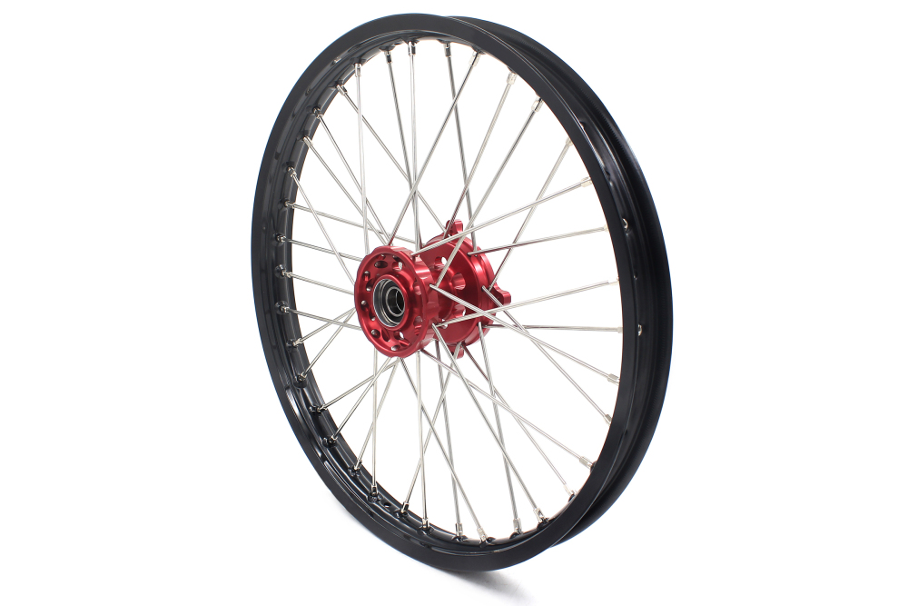 KKE 21/18 Enduro Motorcycle Wheels Rims Set Fit Husqvarna TE/TC/TXC/SMR 2000-2013 Red Hub