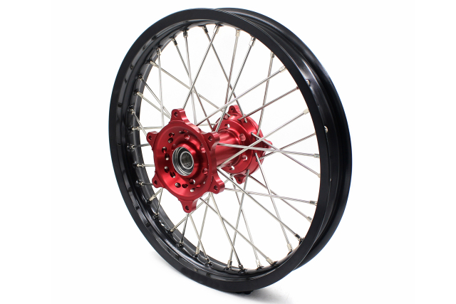 KKE 21/18 Enduro Motorcycle Wheels Rims Set Fit Husqvarna TE/TC/TXC/SMR 2000-2013 Red Hub