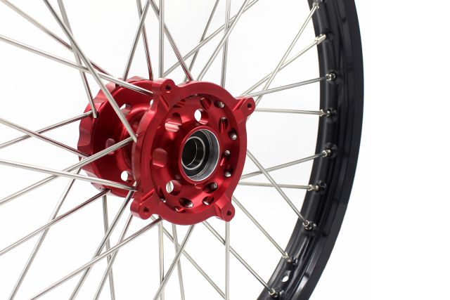 KKE 21/18 Enduro Motorcycle Wheels Rims Set Fit Husqvarna TE/TC/TXC/SMR 2000-2013 Red Hub