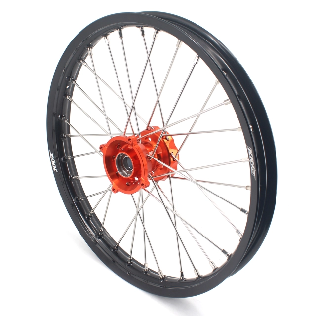 KKE 19/16 Kid's Big Wheel Set Compatible with KTM85 SX 2021-2022 Orange Hub