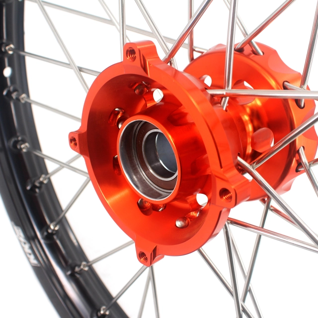 KKE 19/16 Kid's Big Wheel Set Compatible with KTM85 SX 2021-2022 Orange Hub