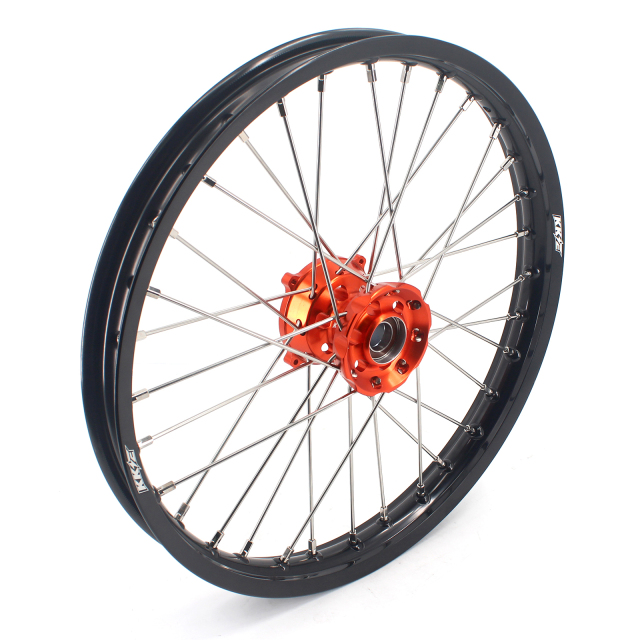 KKE 17/14 Kid's Big Wheel Set Compatible with KTM85 SX 2021-2022 Orange Hub