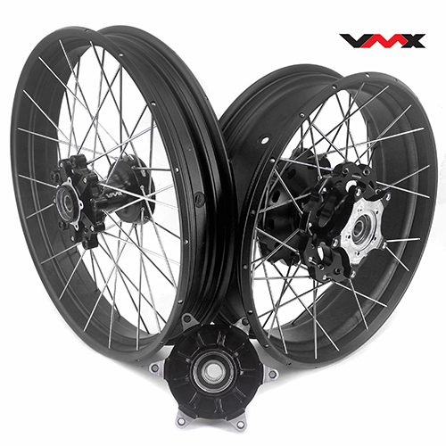 VMX 2.5*19"/4.25*17" Tubeless Wheels Set Fit for BMW G310GS 2019-2021 Black Hub Black Rim