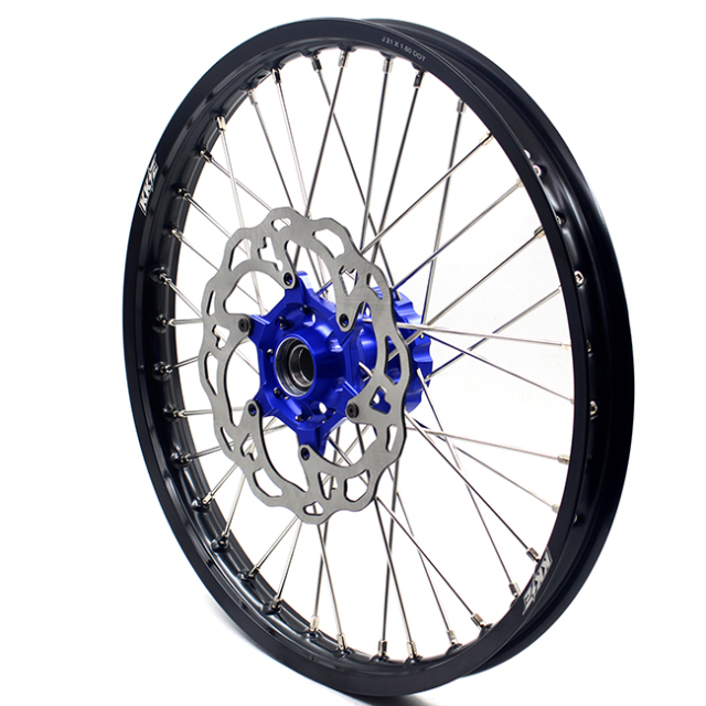 KKE 21/19 MX Off-road Wheels Set Compatible with KTM  XCW-F SXF 2003-2021 Blue Hub