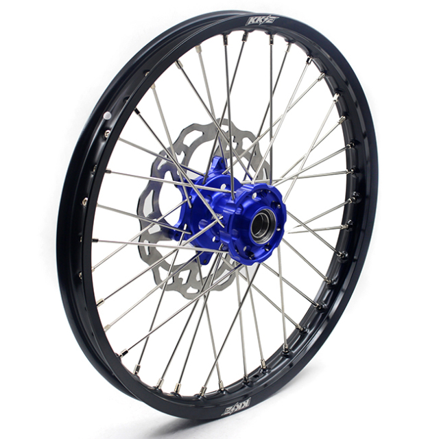 KKE 21/18 Enduro Racing Wheel Set Compatible with KTM EXC-F 125cc-530cc 2003-2021 Blue Hub