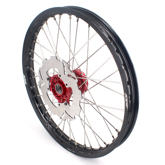 KKE 21/19 MX Wheels Rims Set Fit HONDA CRF250R 2004-2013 CRF450R 2002-2012 Red Hub