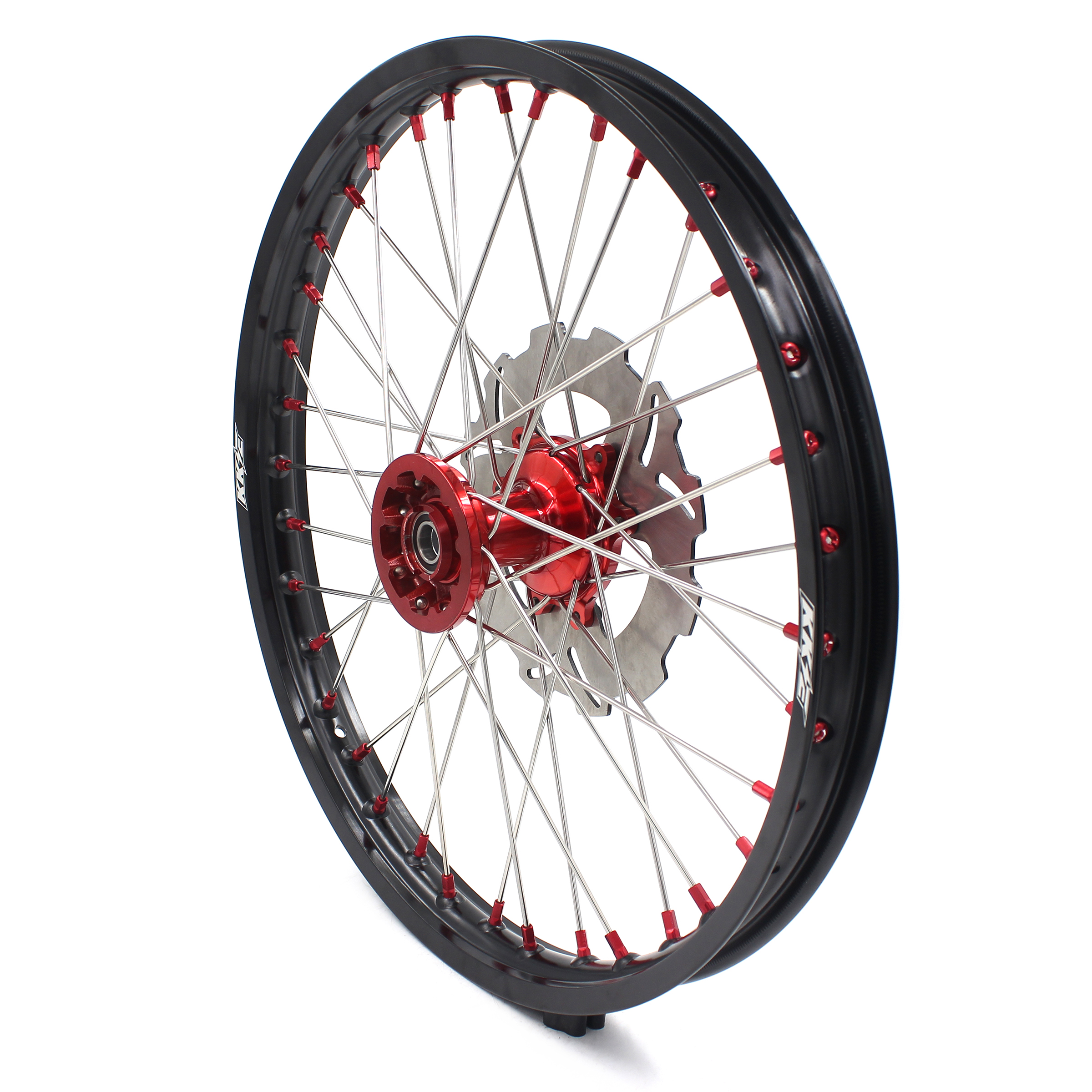 KKE 21/19 inch Casting MX Wheels Rims Set Red Nipple Fit HONDA CRF250R 2004-2013 CRF450R 2002-2012