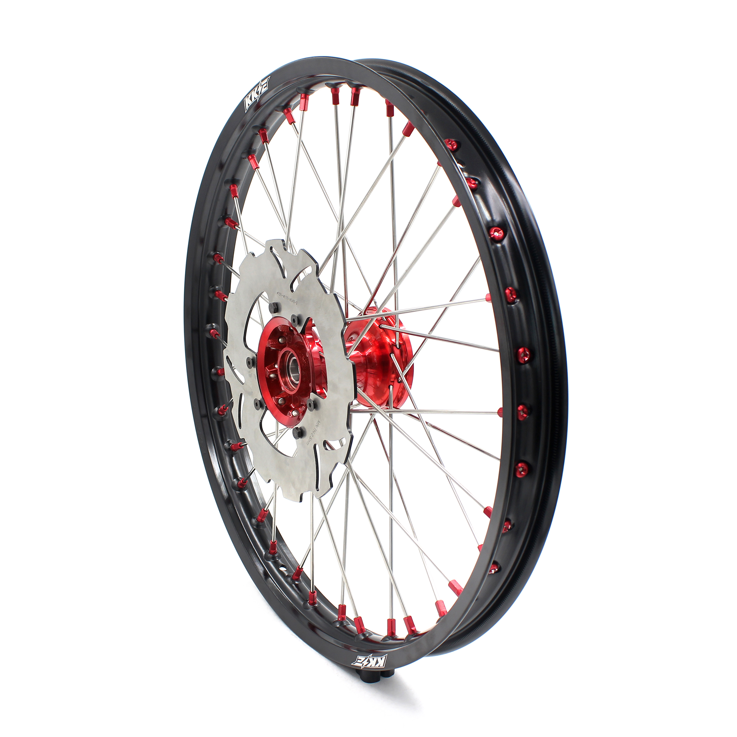 KKE 21/19 Mx Casting Motorcycle Wheels Rims Fit HONDA CRF250R CRF450R 2013-2024 Red Hub
