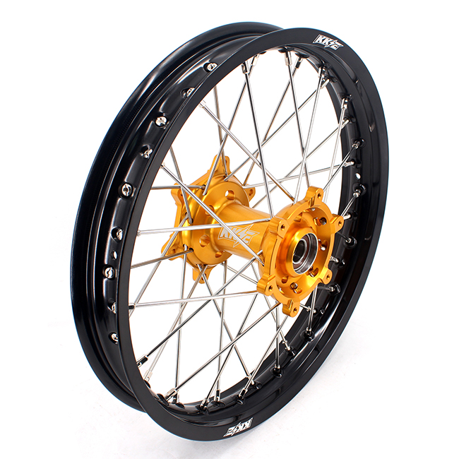 KKE 21/19 Dirt bike MX Motorcycle Wheels Rims Set Fit SUZUKI RM125 RM250 1996-2000 Gold Hub