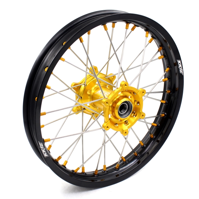 KKE 21/18 Fit SUZUKI DRZ400 00-04 DRZ400E 00-07 DRZ400S 00-21 Dirtbike Enduro Wheels Set Gold Nipple