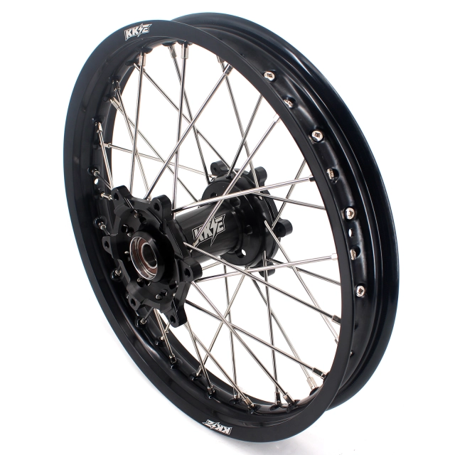 KKE 1.6*21/2.15*18 Enduro Wheels Set Fit SUZUKI DRZ400SM 2005-2023 Black Hub/Rim