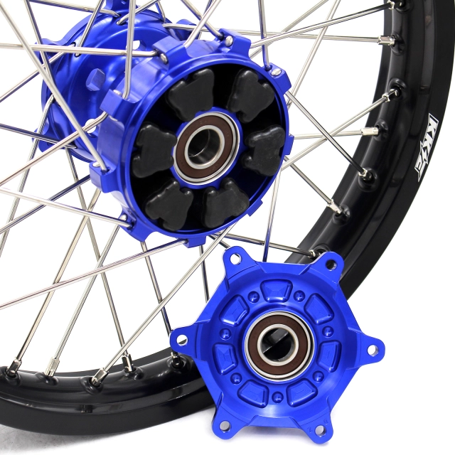 KKE 21/18 Dirtbike Enduro Wheels Set Fit SUZUKI DRZ400 DRZ400E DRZ400S Disc Blue Hub With Cush Drive