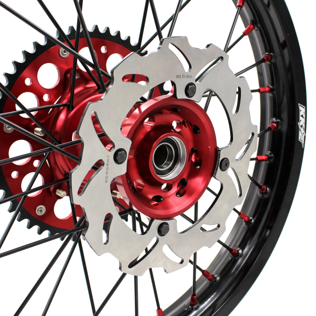 KKE 21/18 Enduro Wheels Set Fit HONDA CRF250R 2004-2013 CRF450R 2002-2012 Black Spoke