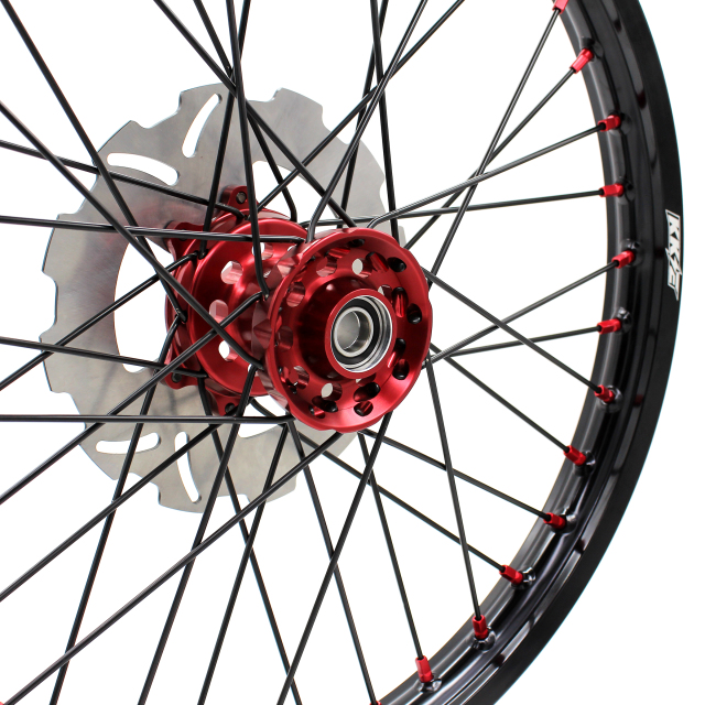 KKE 21/18 Enduro Wheels Set Fit HONDA CRF250R 2004-2013 CRF450R 2002-2012 Black Spoke