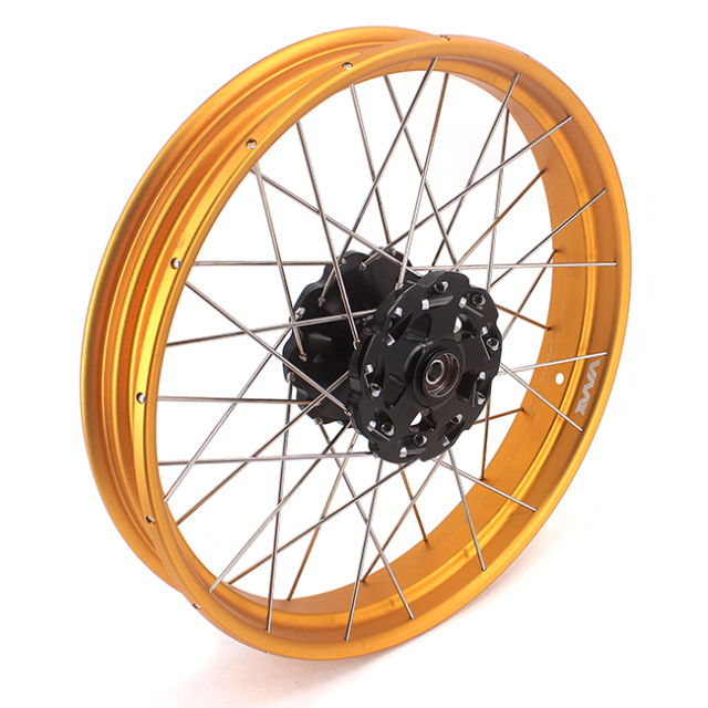 VMX Fit KTM 390 Adventure 2020-2021 Tubeless Wheels 2.5*19"/3.5*17" Rims Black Hub Gold Rim