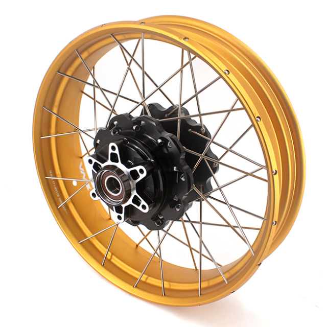 VMX Fit KTM 390 Adventure 2020-2021 Tubeless Wheels 2.5*19"/3.5*17" Rims Black Hub Gold Rim