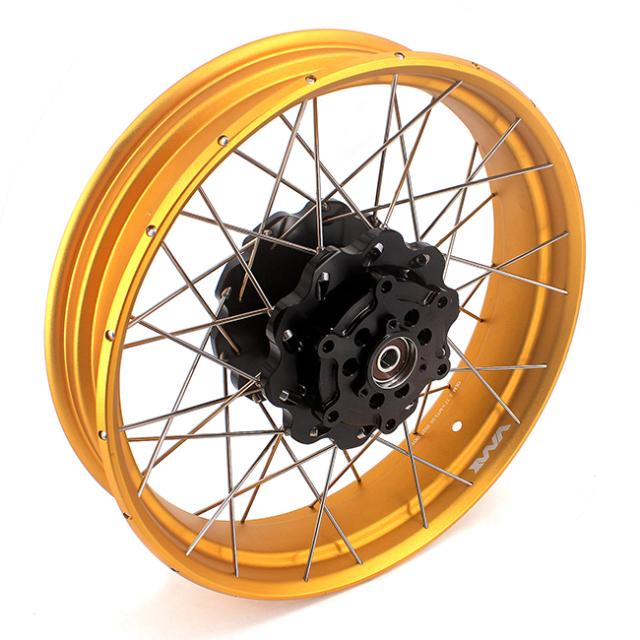VMX Fit KTM 390 Adventure 2020-2021 Tubeless Wheels 2.5*19"/3.5*17" Rims Black Hub Gold Rim