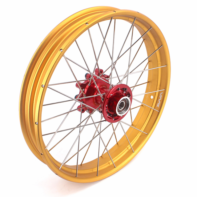 VMX 2.5*19"/4.25*17" Tubeless Wheels Set Fit for BMW G310GS 2019-2021 Red Hub Gold Rim