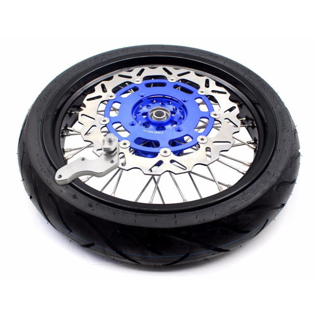 KKE 3.5/4.25 Supermoto CST Tire Wheels Set Fit KAWASAKI KX250F KX450F 2006-2018 Blue Hub