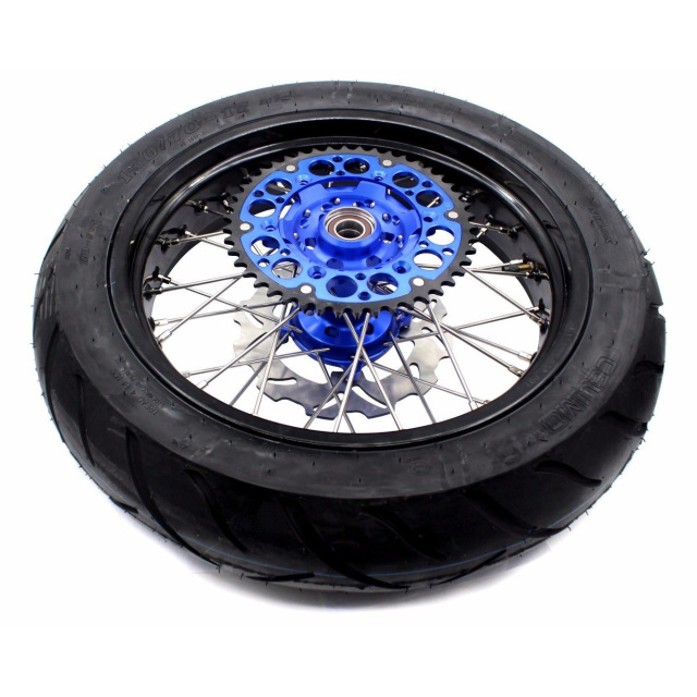 KKE 3.5/4.25 Supermoto CST Tire Wheels Set Fit KAWASAKI KX250F KX450F 2006-2018 Blue Hub